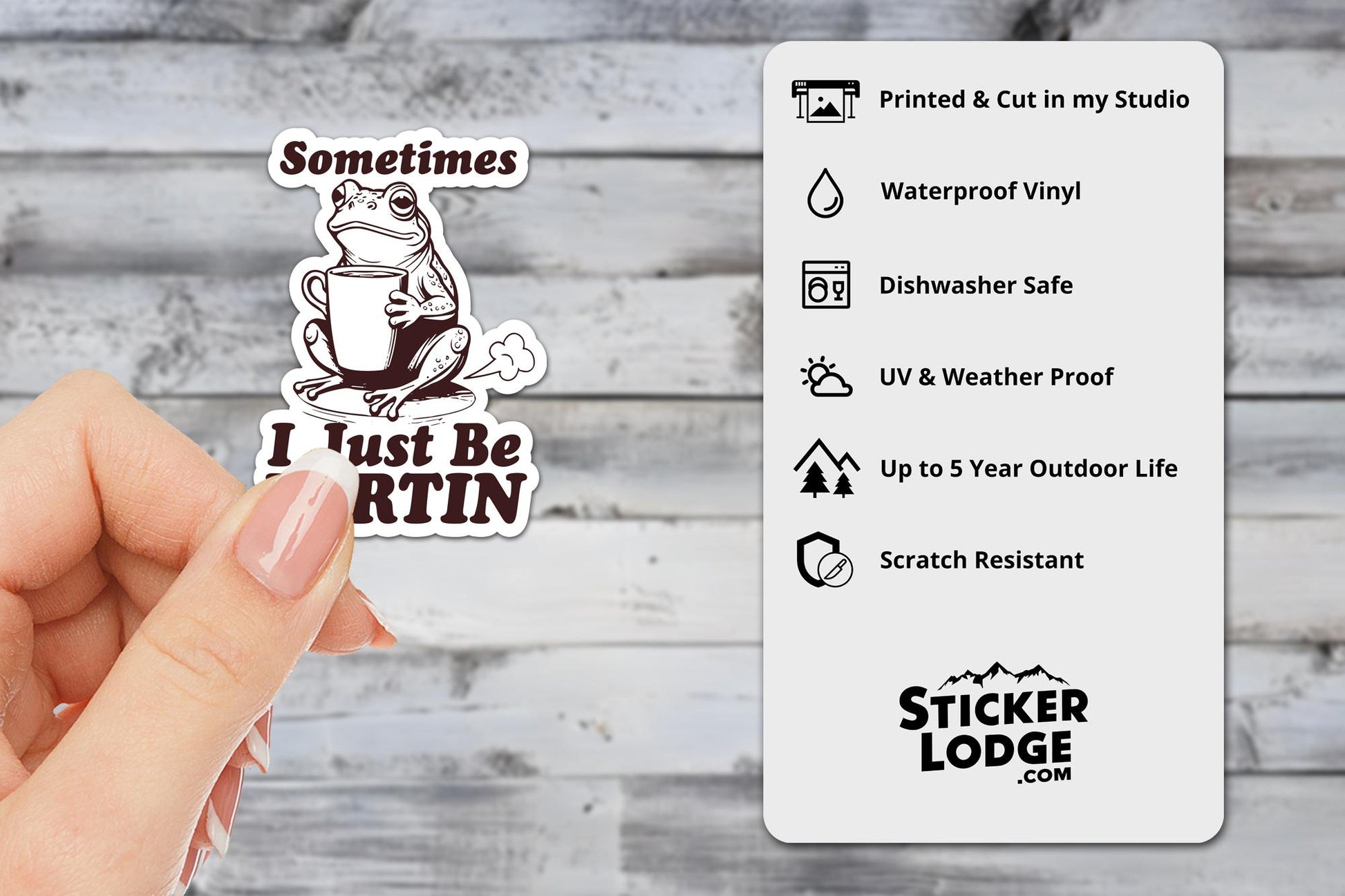 Sometimes I Just Be Fartin Vinyl Sticker | Sticker Lodge