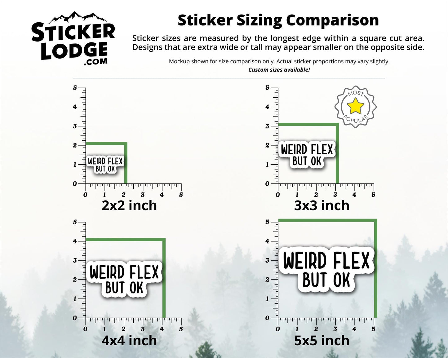 Weird Flex But OK Vinyl Sticker | Sticker Lodge