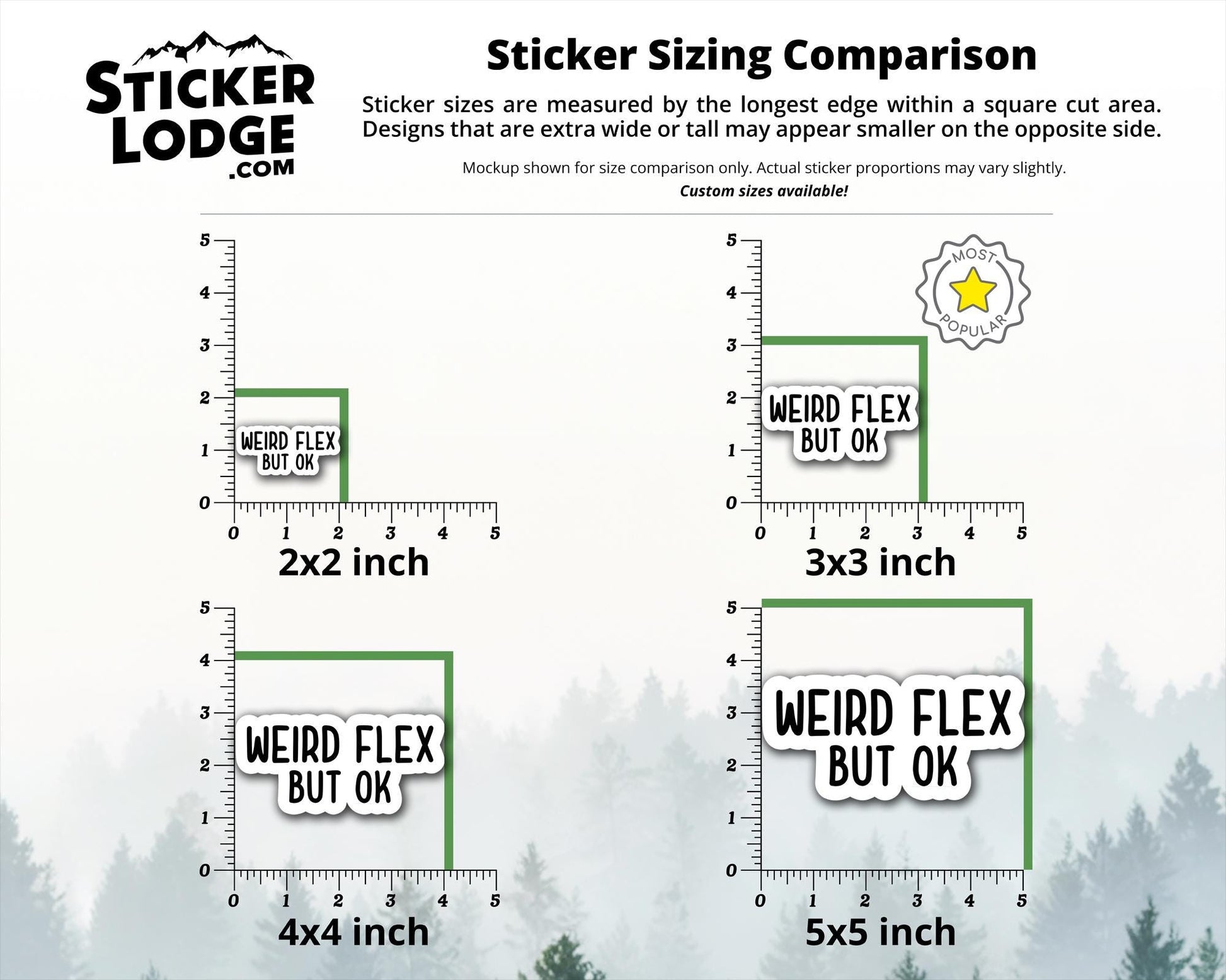 Weird Flex But OK Vinyl Sticker | Sticker Lodge