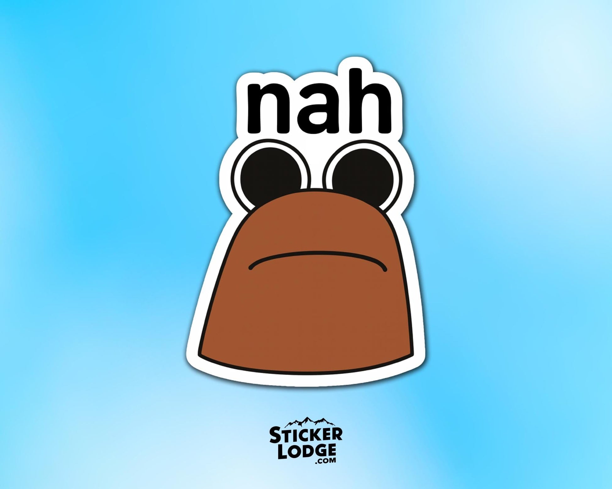 Nah Marcus The Worm Vinyl Sticker | Sticker Lodge