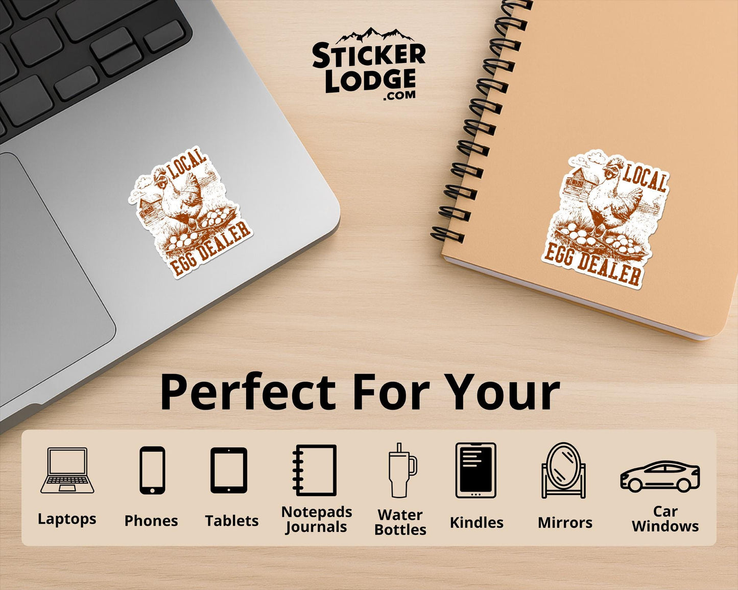 Local Egg Dealer Vinyl Sticker | Sticker Lodge