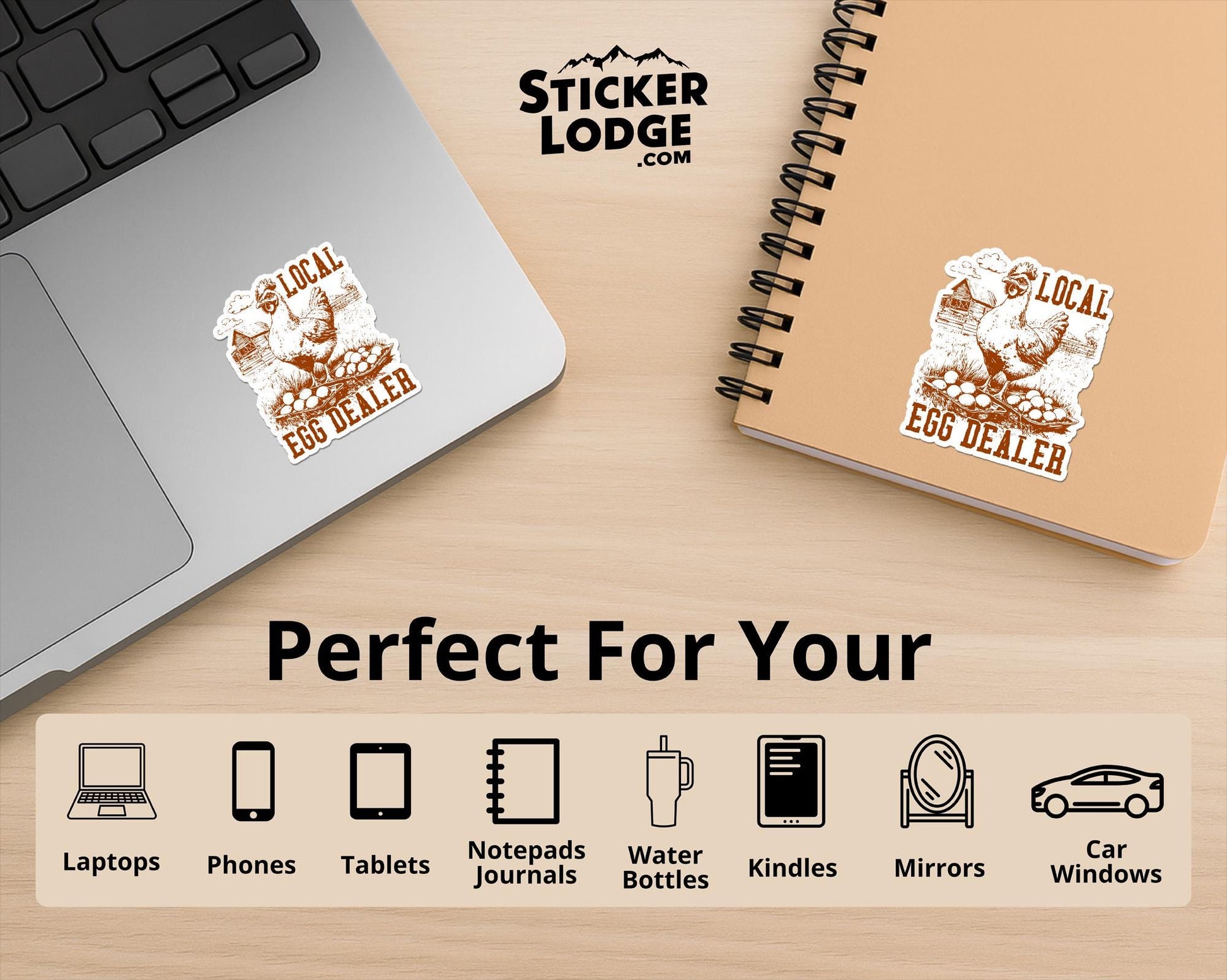 Local Egg Dealer Vinyl Sticker | Sticker Lodge