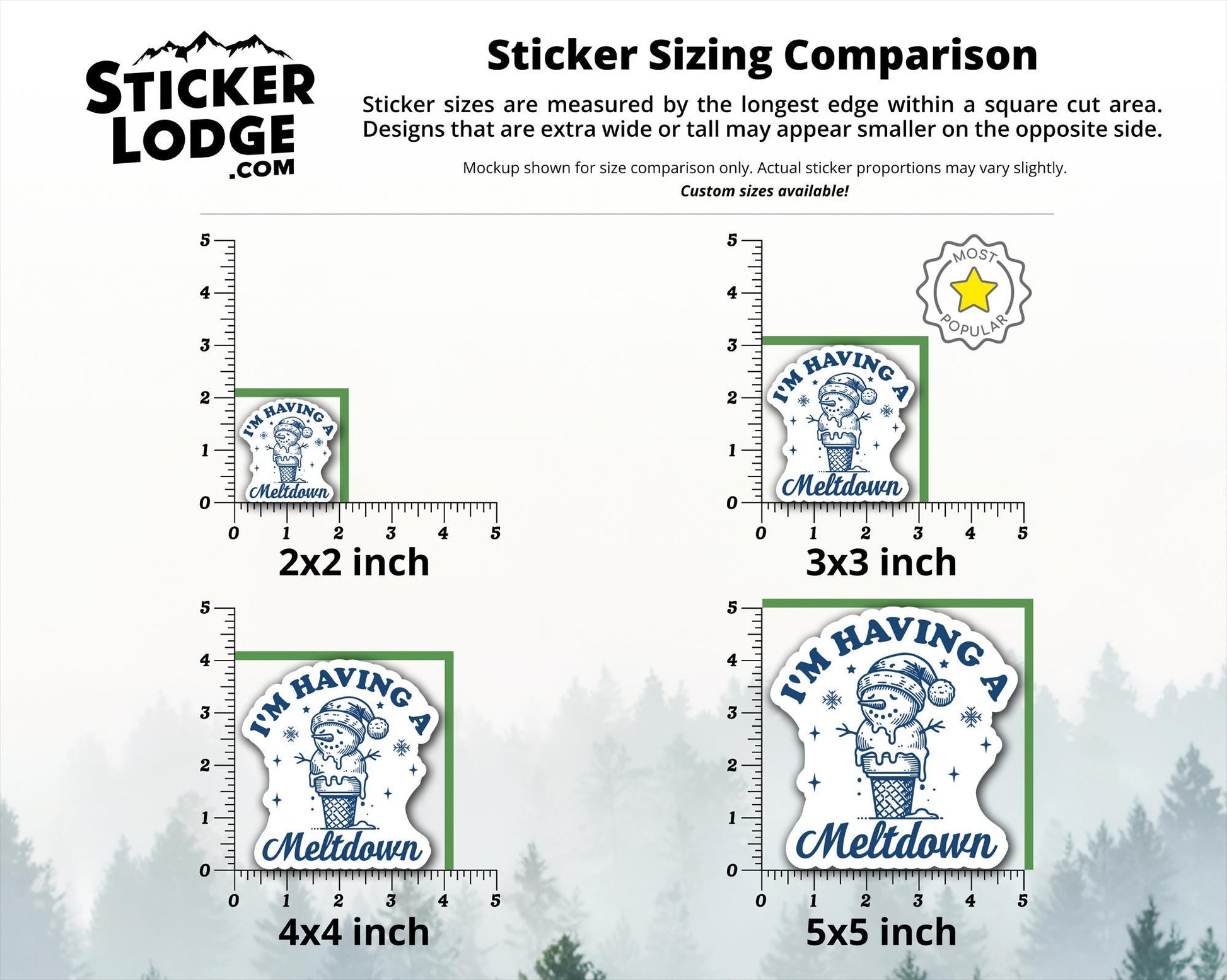 I'm Having a Meltdown Snowman Vinyl Sticker | Sticker Lodge