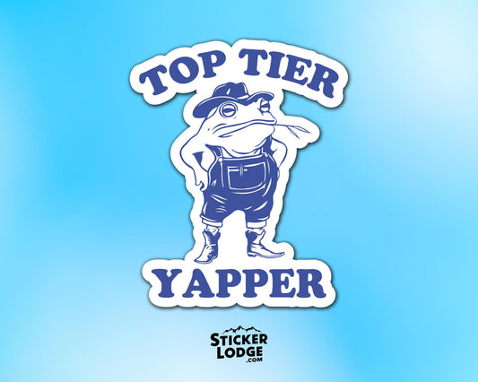 Top Tier Yapper Vinyl Sticker | Sticker Lodge