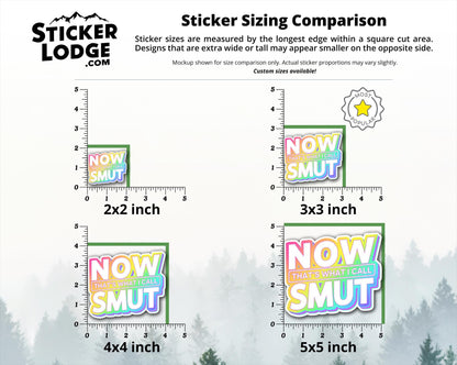 Now Thats What I Call Smut Vinyl Sticker | Sticker Lodge