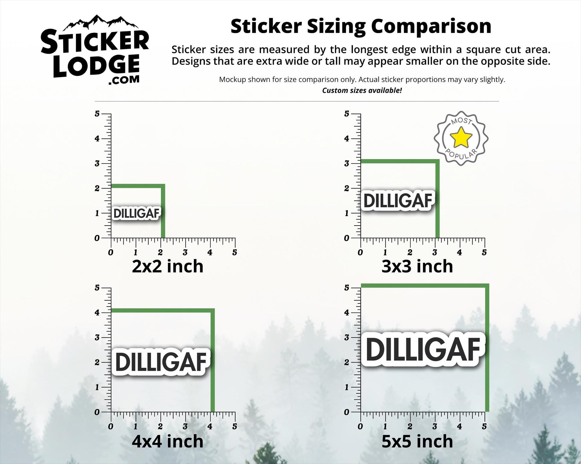 DILLIGAF Vinyl Sticker | Sticker Lodge