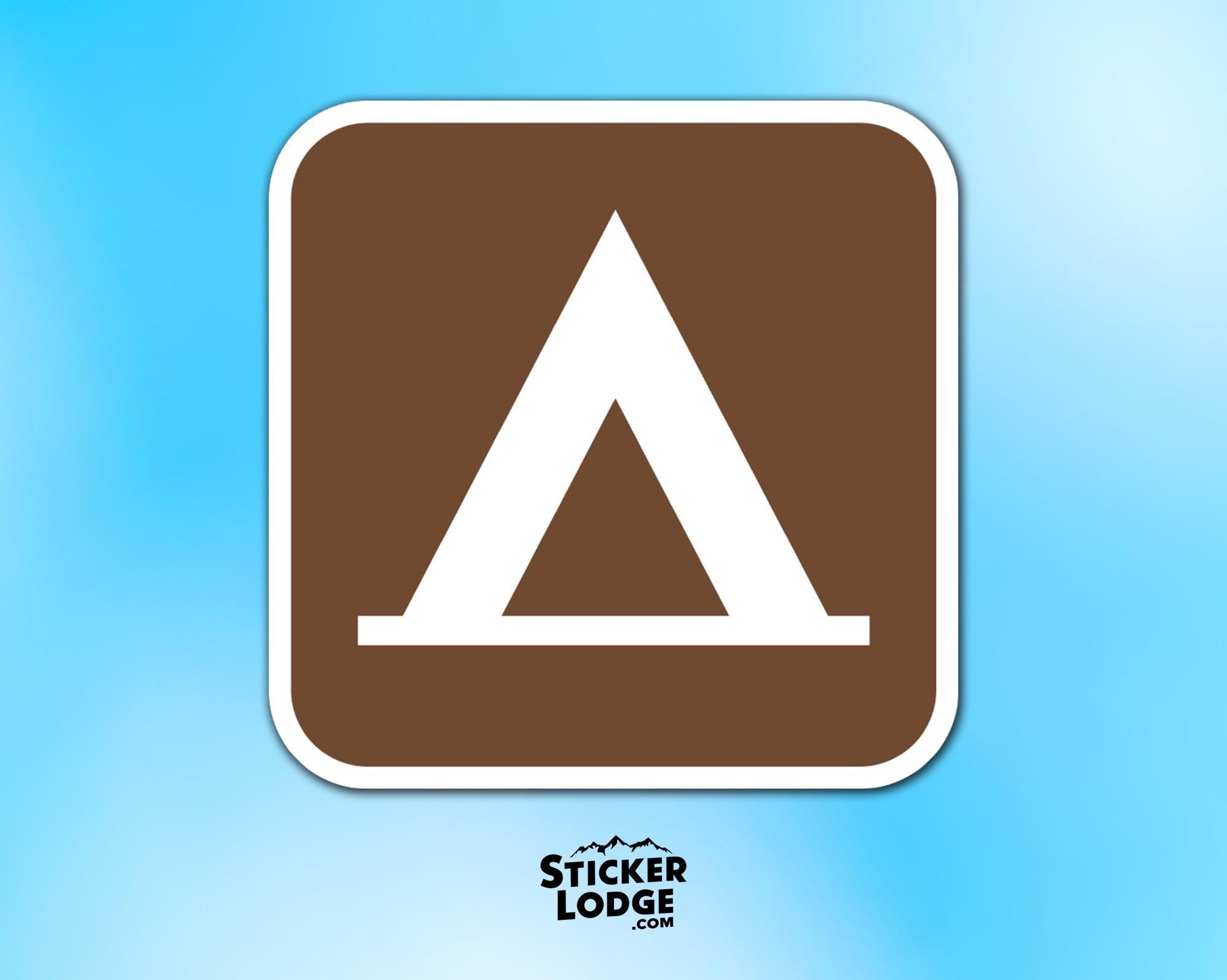 Camping National Park Symbol Vinyl Sticker | Sticker Lodge