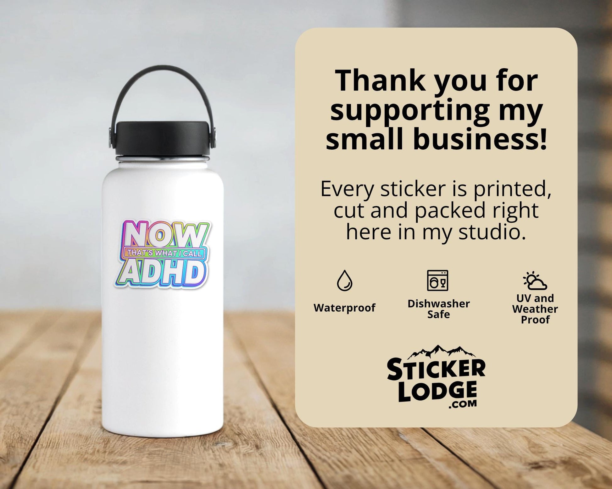 Now Thats What I Call ADHD Vinyl Sticker | Sticker Lodge