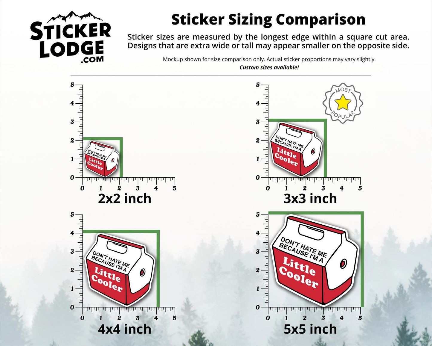 Don&#39;t Hate Me Because I&#39;m A Little Cooler Vinyl Sticker | Sticker Lodge