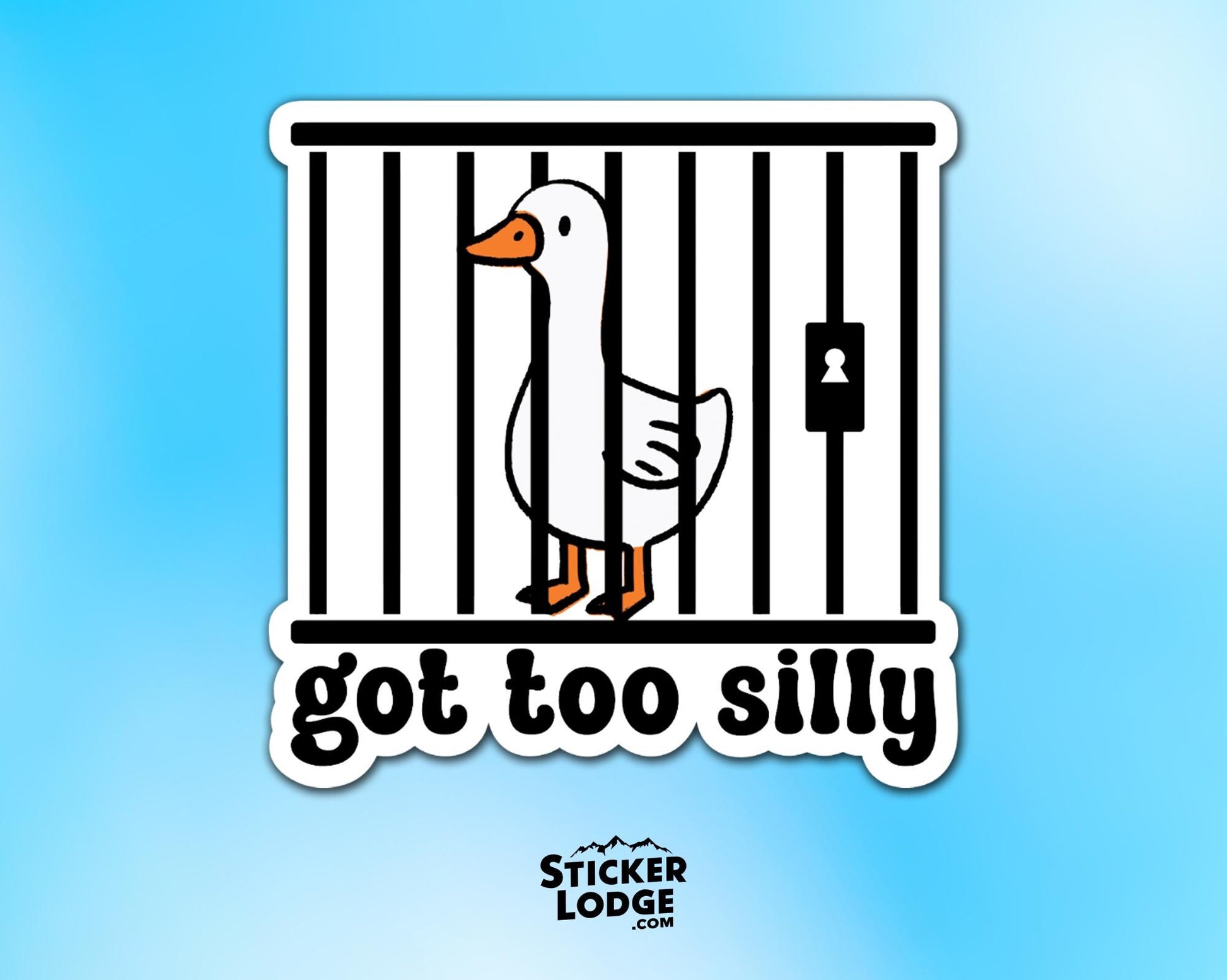 Got Too Silly Vinyl Sticker | Sticker Lodge