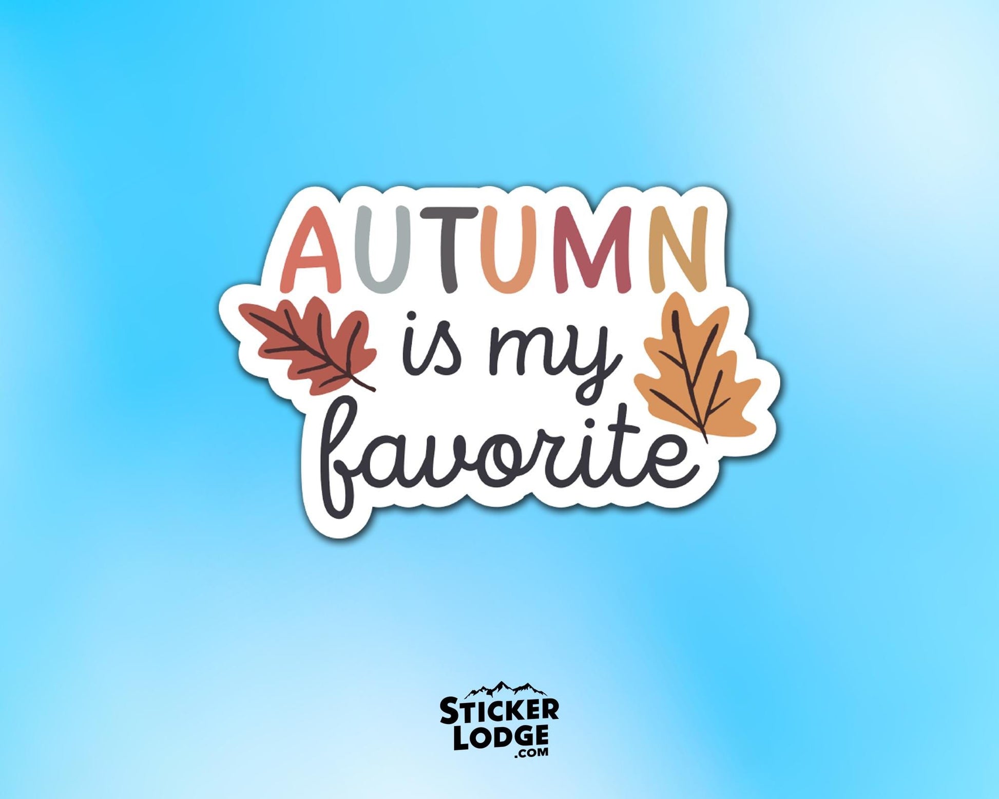 Autumn is my Favorite Vinyl Sticker | Sticker Lodge