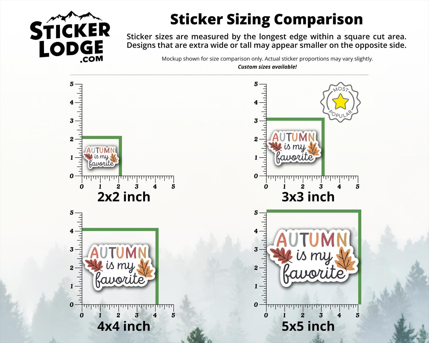 Autumn is my Favorite Vinyl Sticker | Sticker Lodge