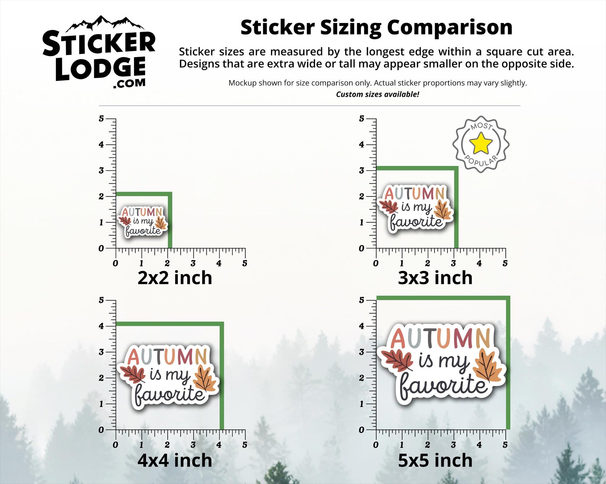 Autumn is my Favorite Vinyl Sticker | Sticker Lodge