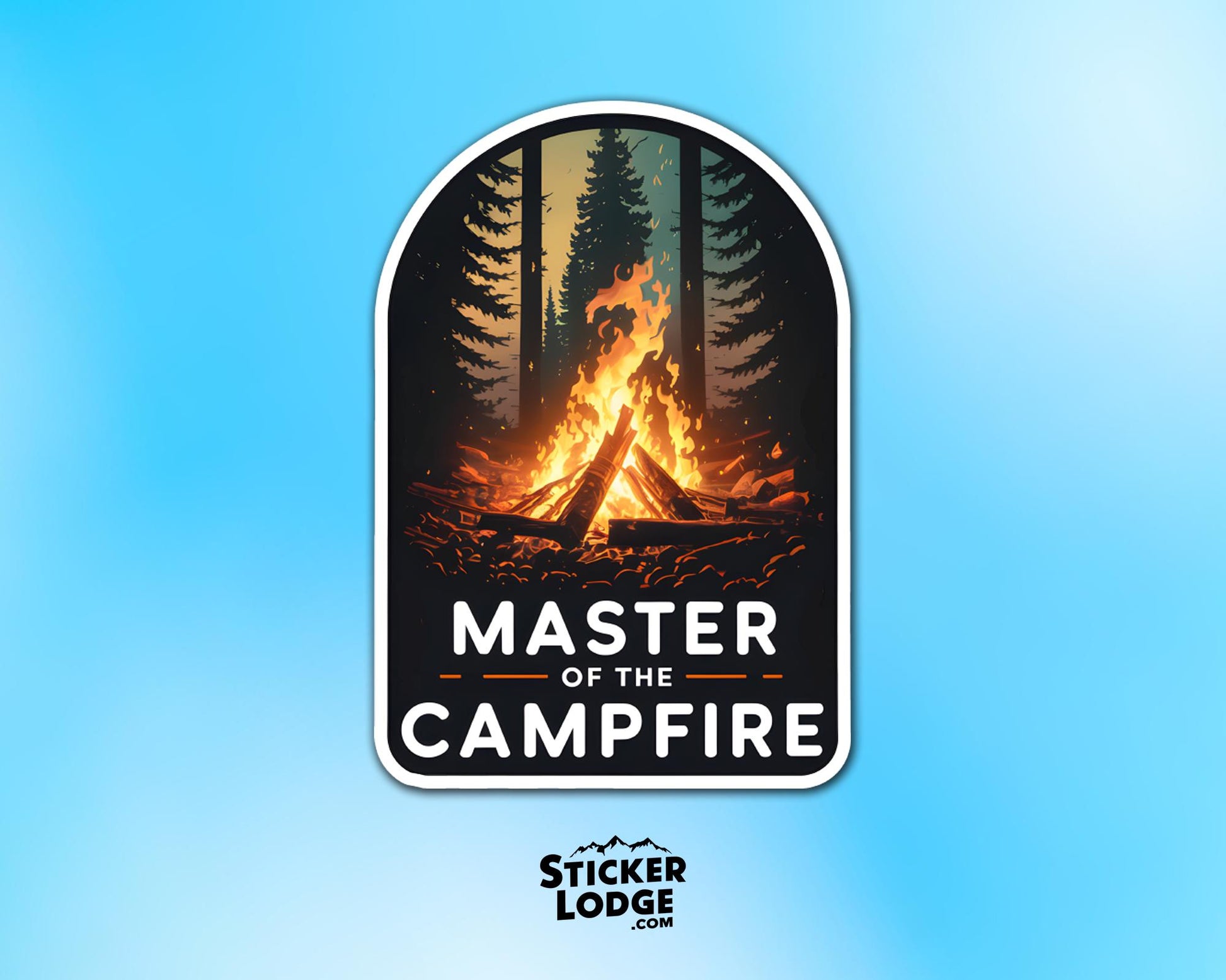 Master of the Campfire Vinyl Sticker | Sticker Lodge