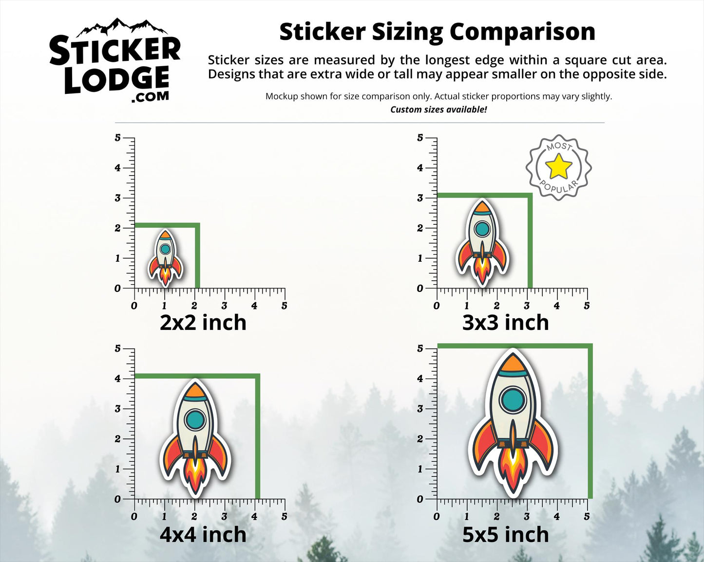 Retro Rocket Vinyl Sticker | Sticker Lodge