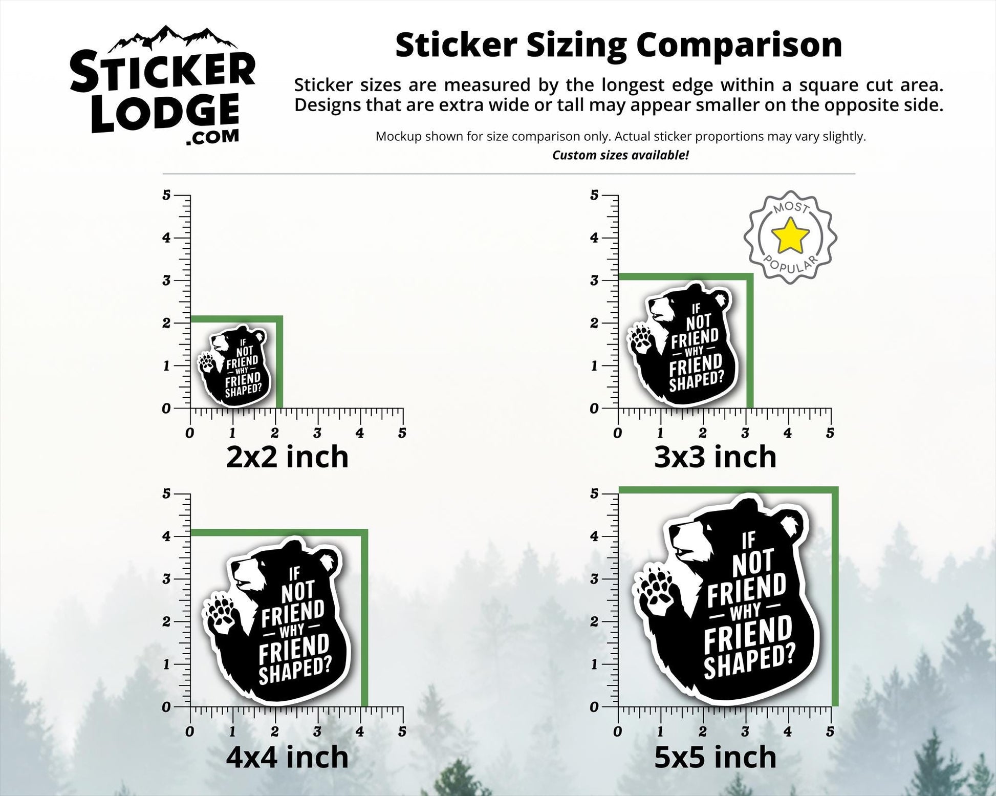 If Not Friend Why Friend Shaped Bear Vinyl Sticker | Sticker Lodge