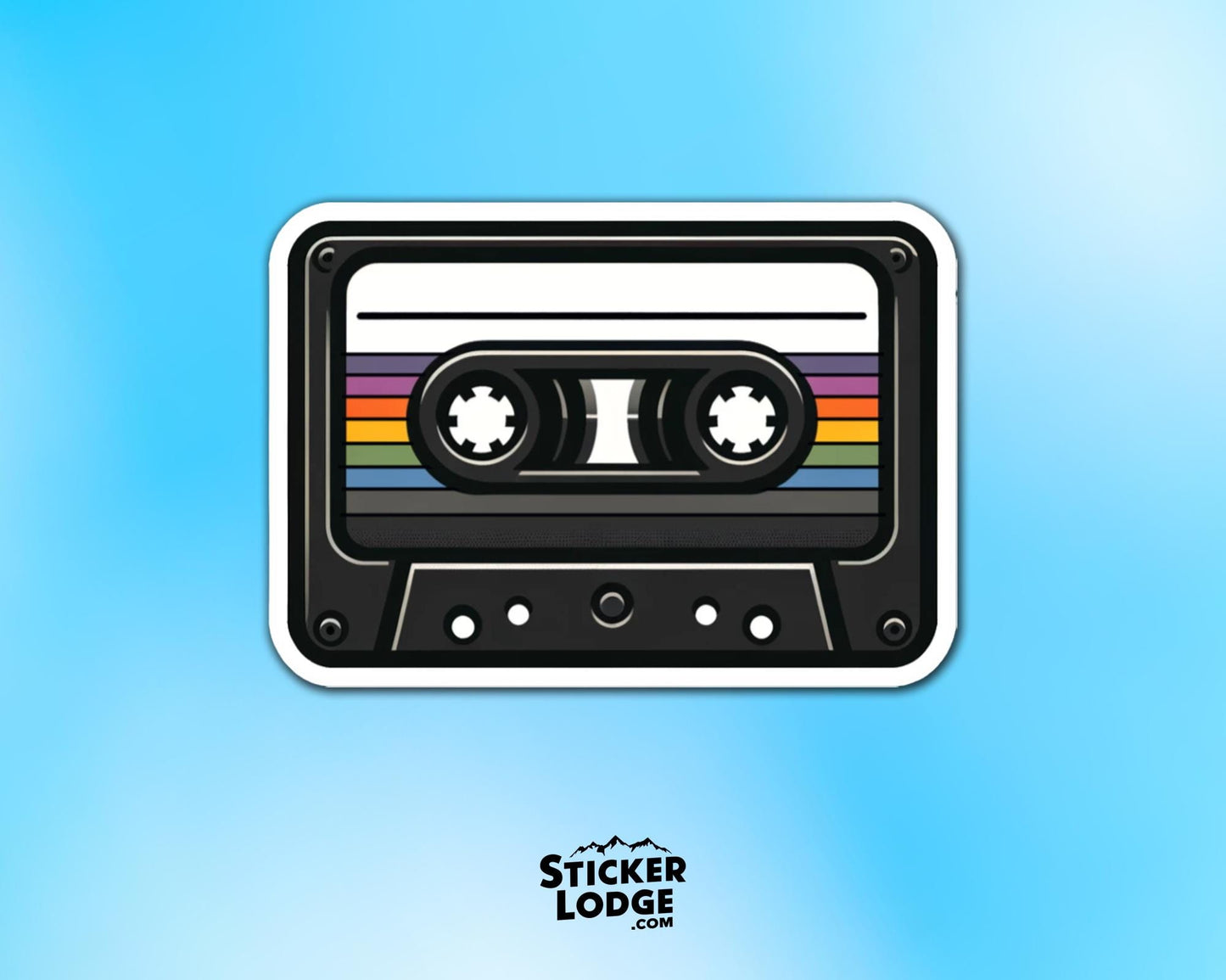 Retro Cassette Tape Vinyl Sticker | Sticker Lodge