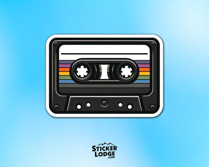 Retro Cassette Tape Vinyl Sticker | Sticker Lodge