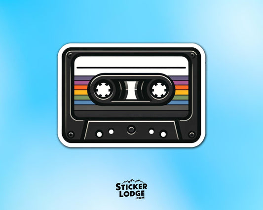 Retro Cassette Tape Vinyl Sticker | Sticker Lodge