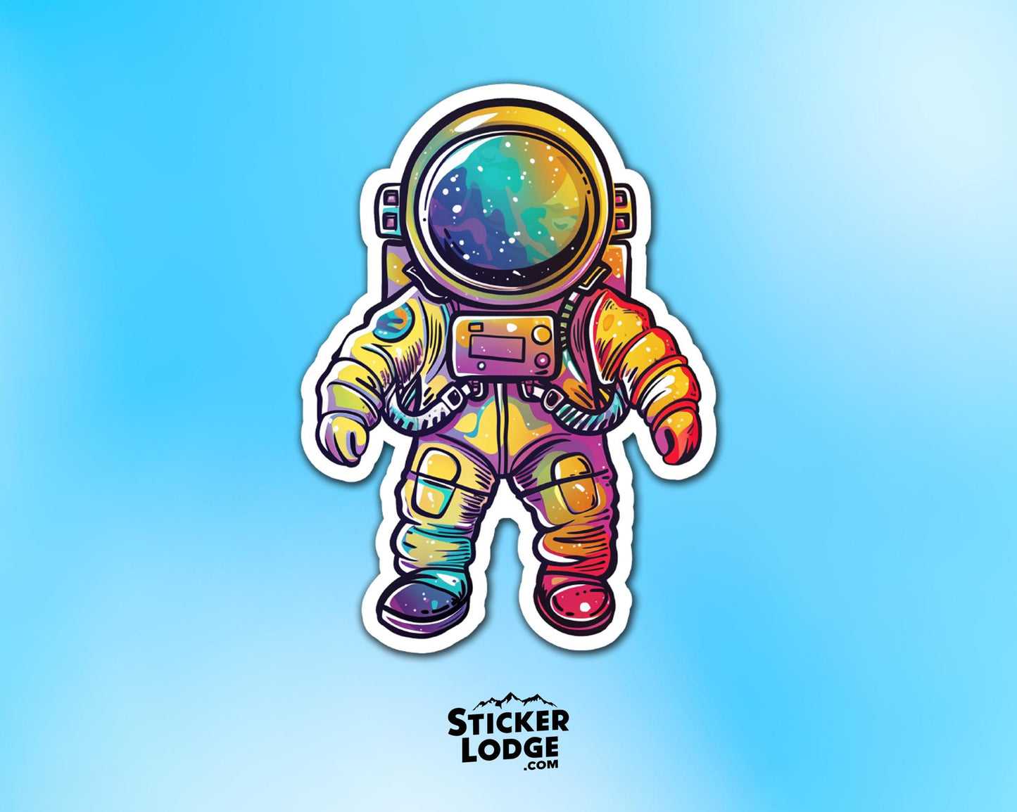 Cosmic Astronaut Vinyl Sticker | Sticker Lodge
