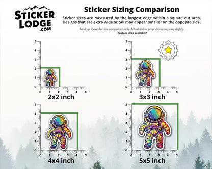Cosmic Astronaut Vinyl Sticker | Sticker Lodge