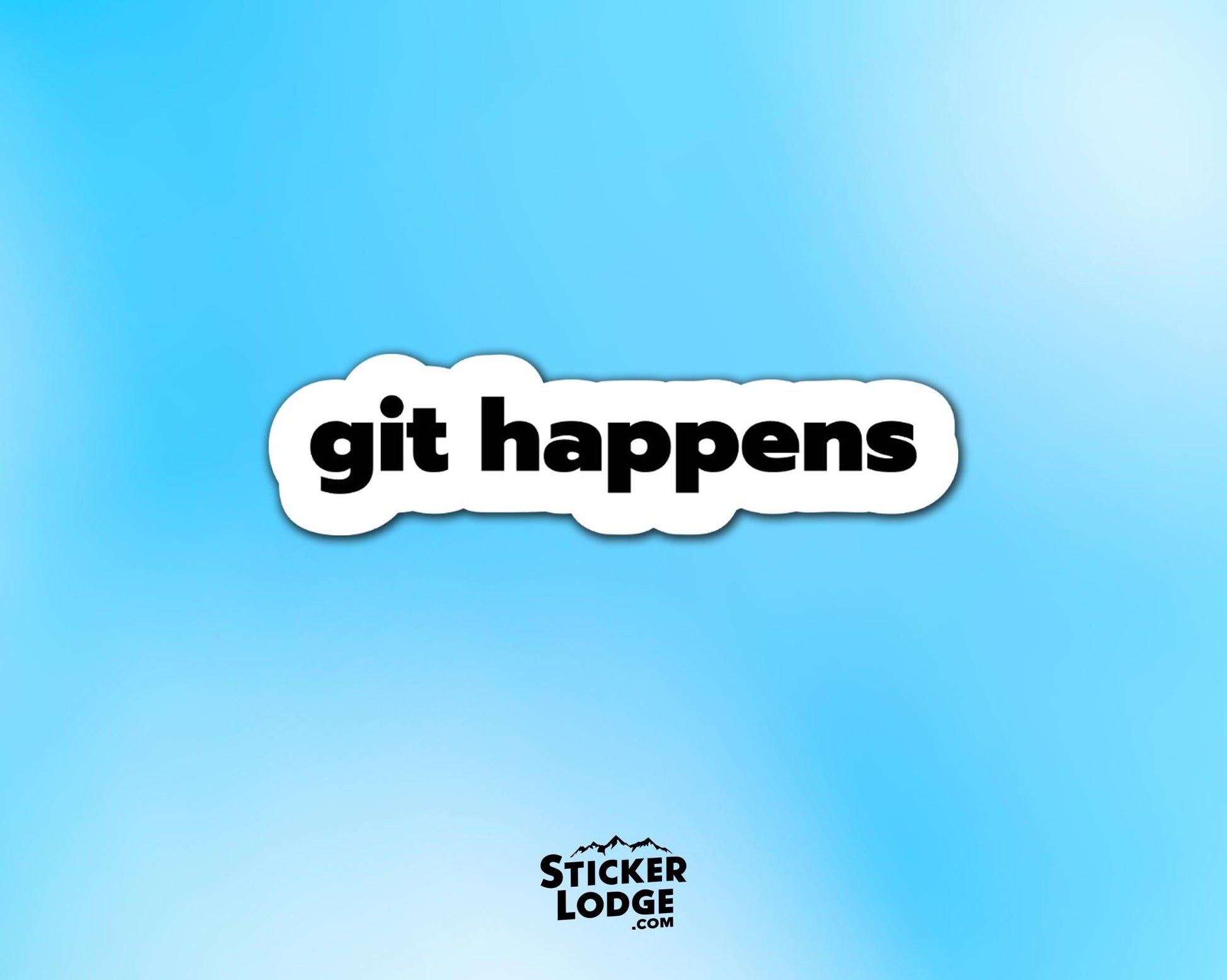 Git Happens Vinyl Sticker | Sticker Lodge