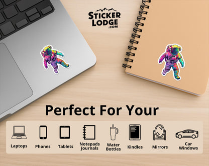 Astronaut Voyager Vinyl Sticker | Sticker Lodge