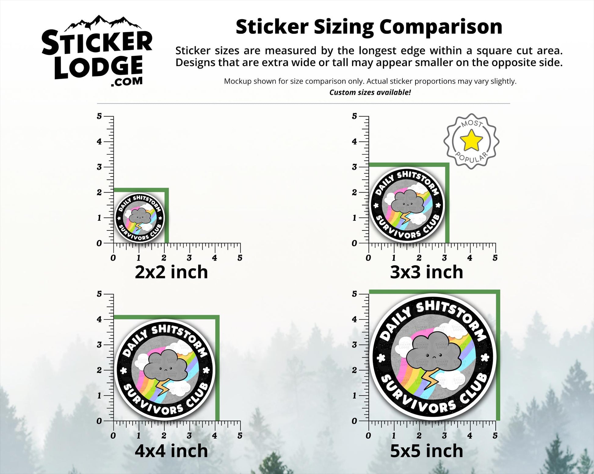 Daily Shitstorm Survivor Club Vinyl Sticker | Sticker Lodge