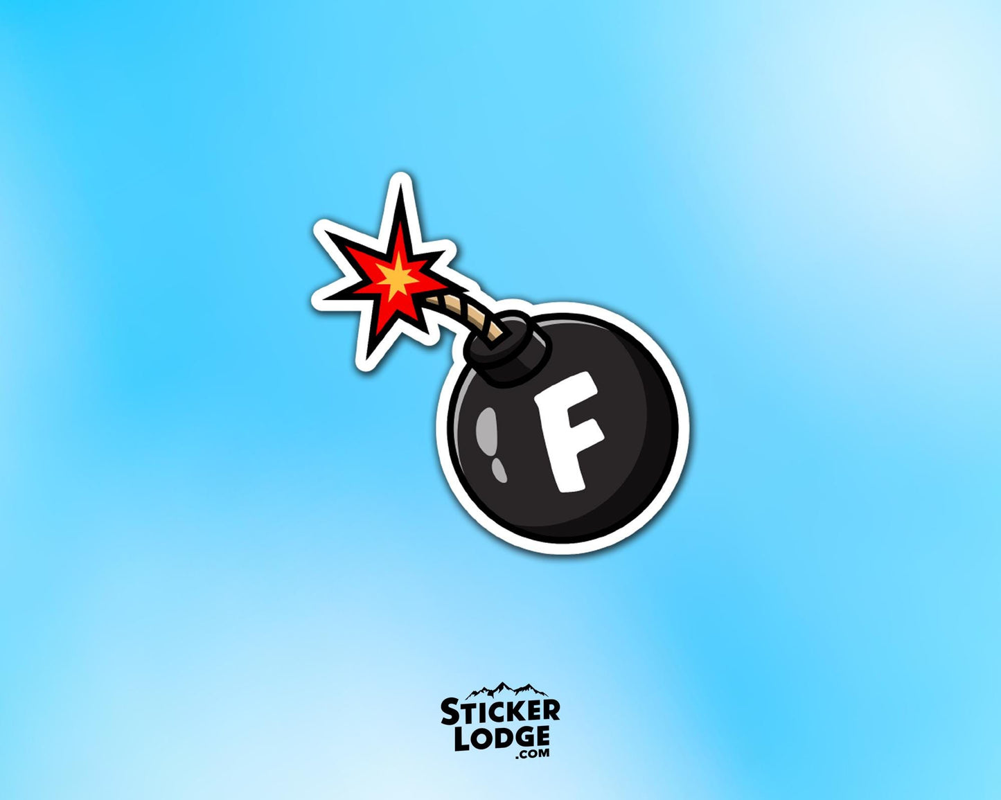 F Bomb Vinyl Sticker | Sticker Lodge