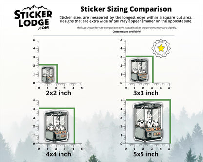 Grab a Ghost Vinyl Sticker | Sticker Lodge