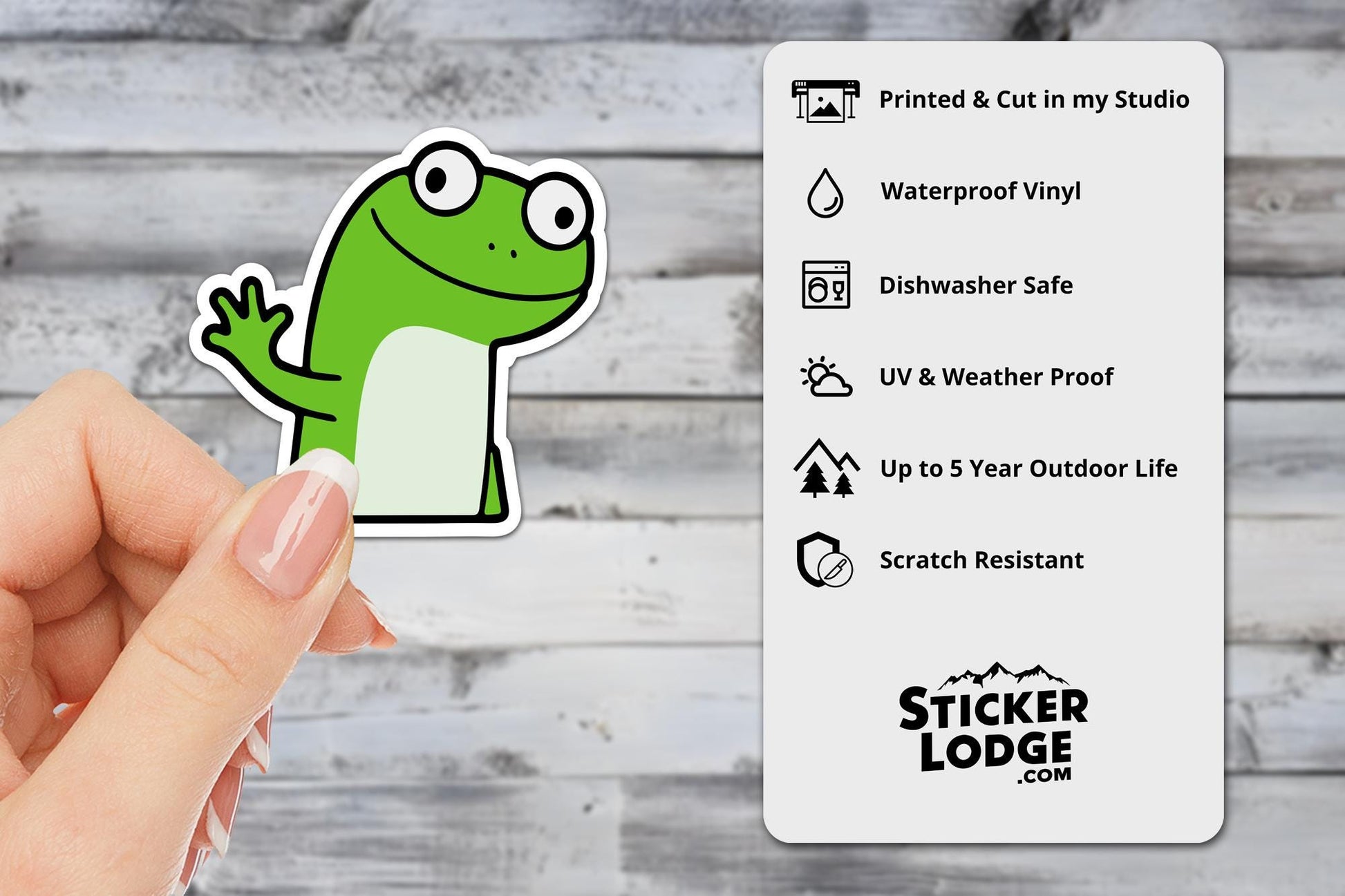 Lizard Meme Vinyl Sticker | Sticker Lodge