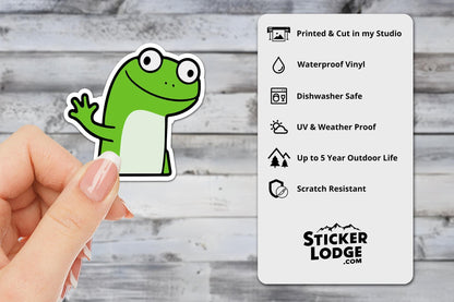 Lizard Meme Vinyl Sticker | Sticker Lodge
