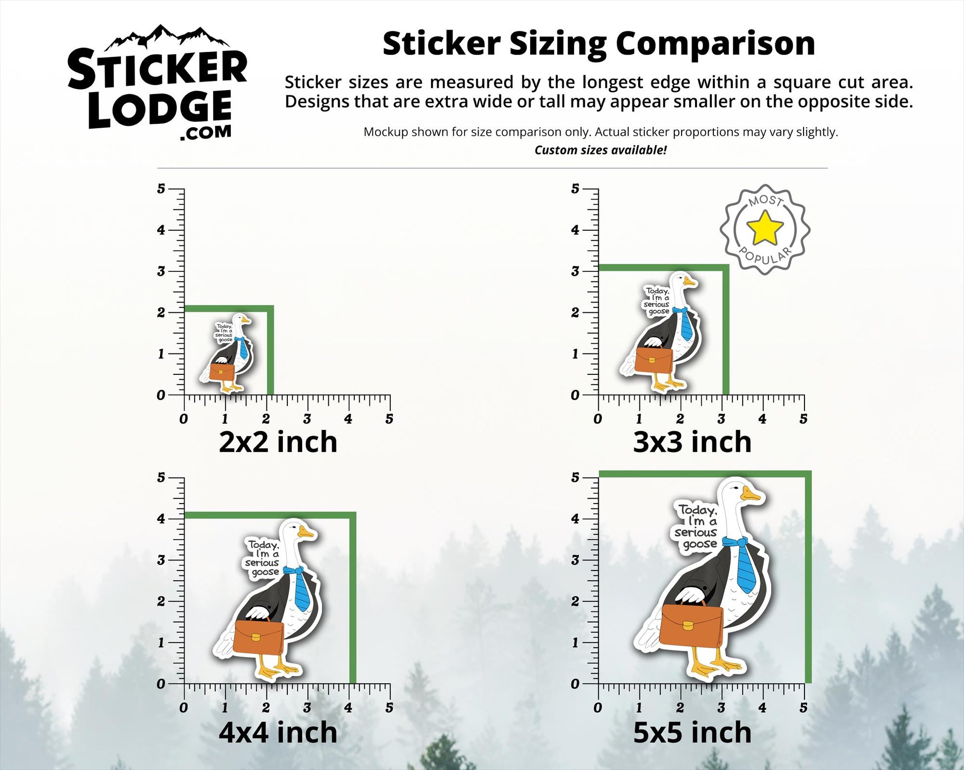 Today I'm a Serious Goose Vinyl Sticker | Sticker Lodge