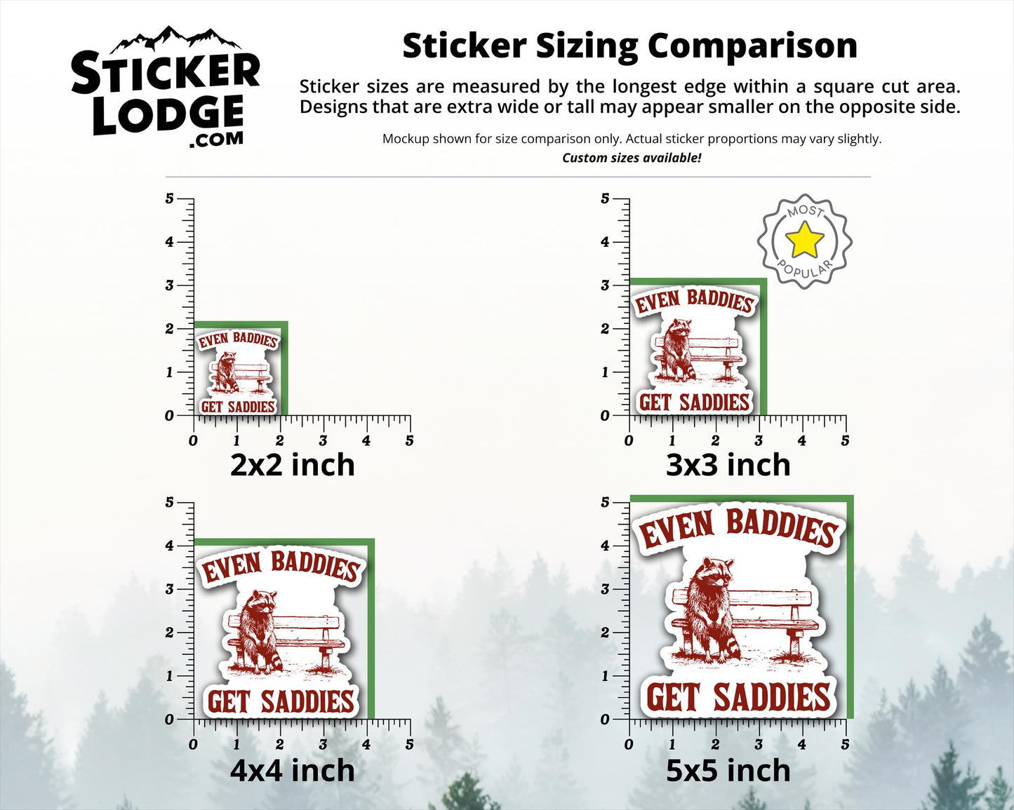 Even Baddies Get Saddies Vinyl Sticker | Sticker Lodge