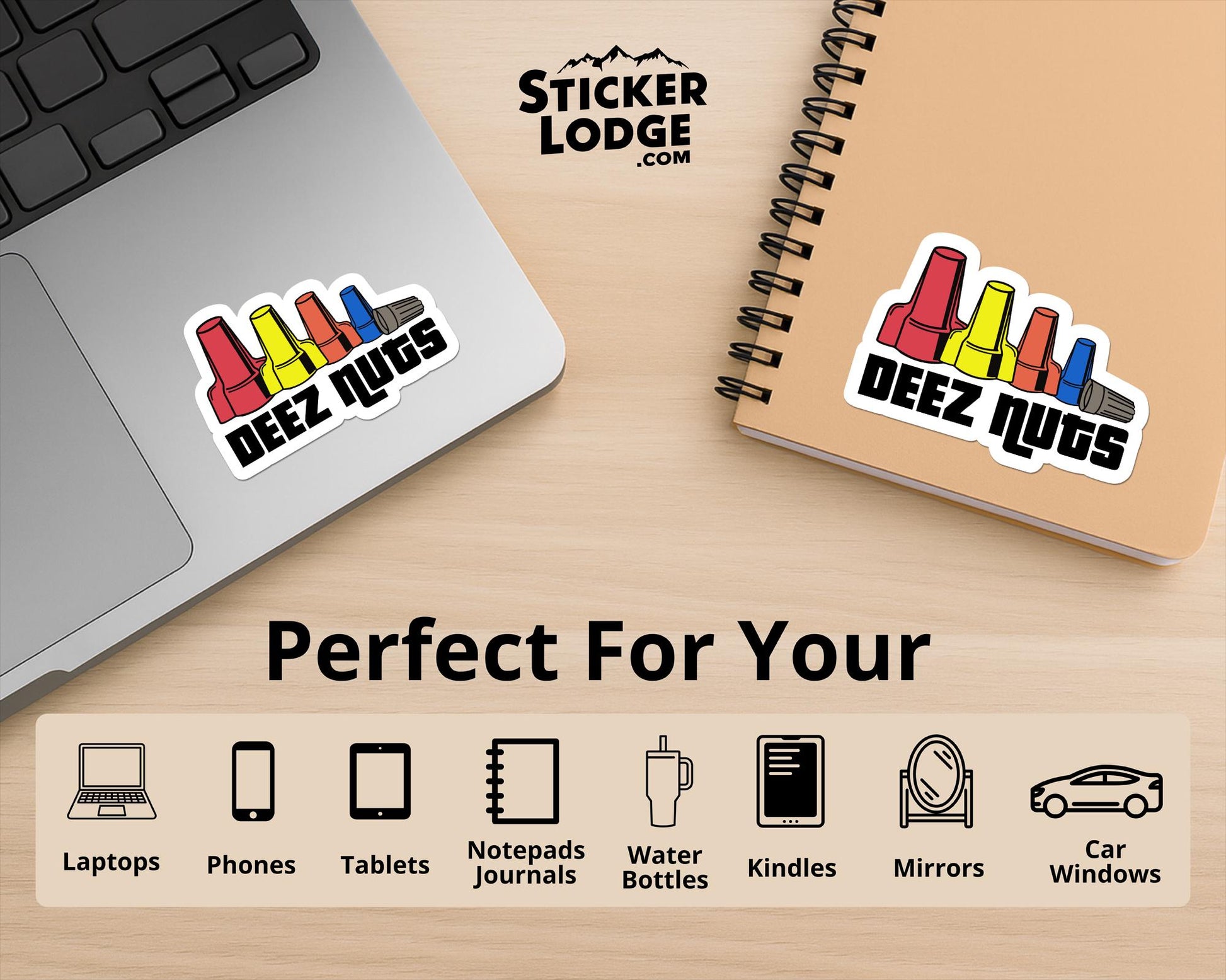 Deez Nuts Vinyl Sticker | Sticker Lodge