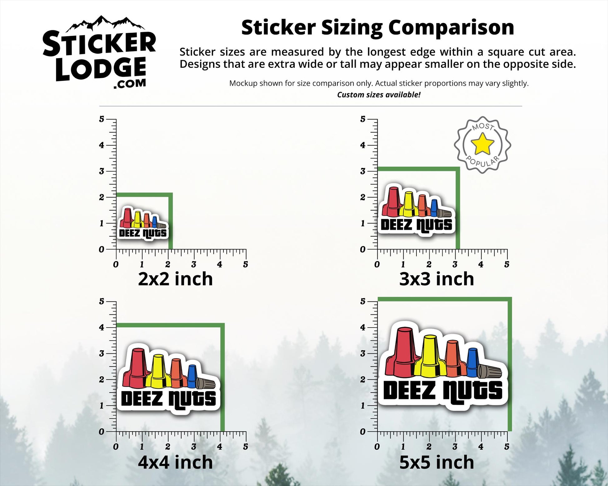 Deez Nuts Vinyl Sticker | Sticker Lodge