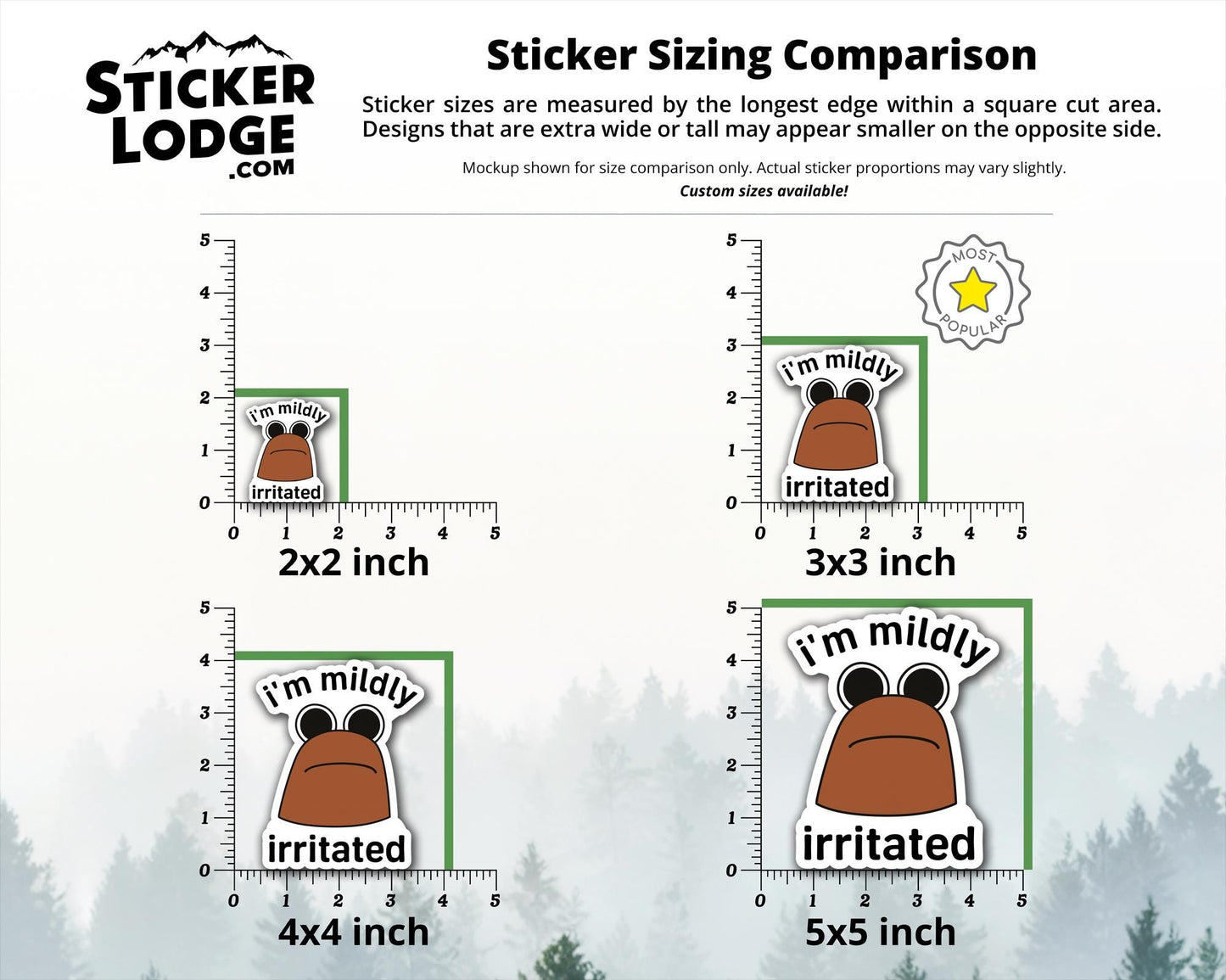 I&#39;m Mildly Irritated Marcus The Worm Vinyl Sticker | Sticker Lodge