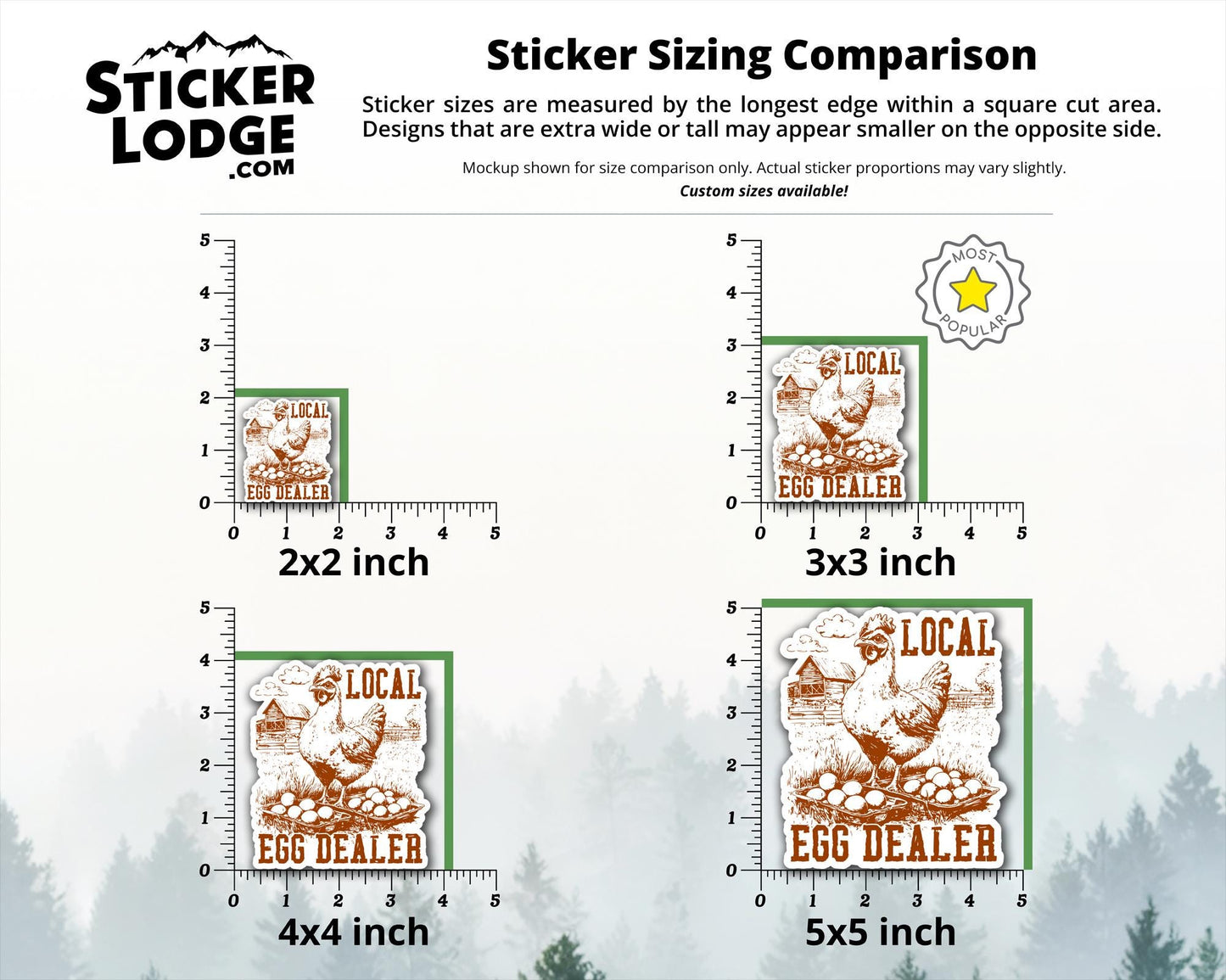 Local Egg Dealer Vinyl Sticker | Sticker Lodge