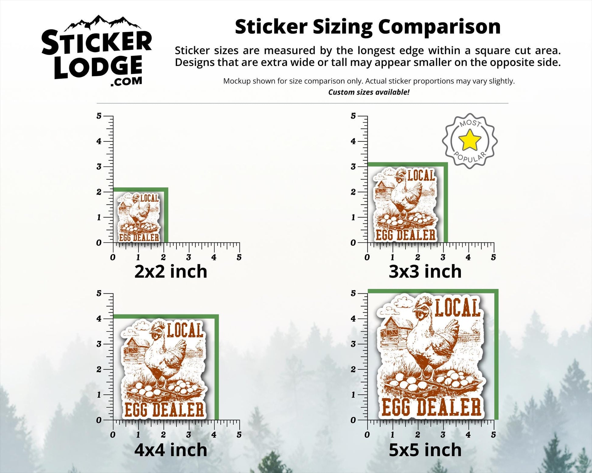 Local Egg Dealer Vinyl Sticker | Sticker Lodge