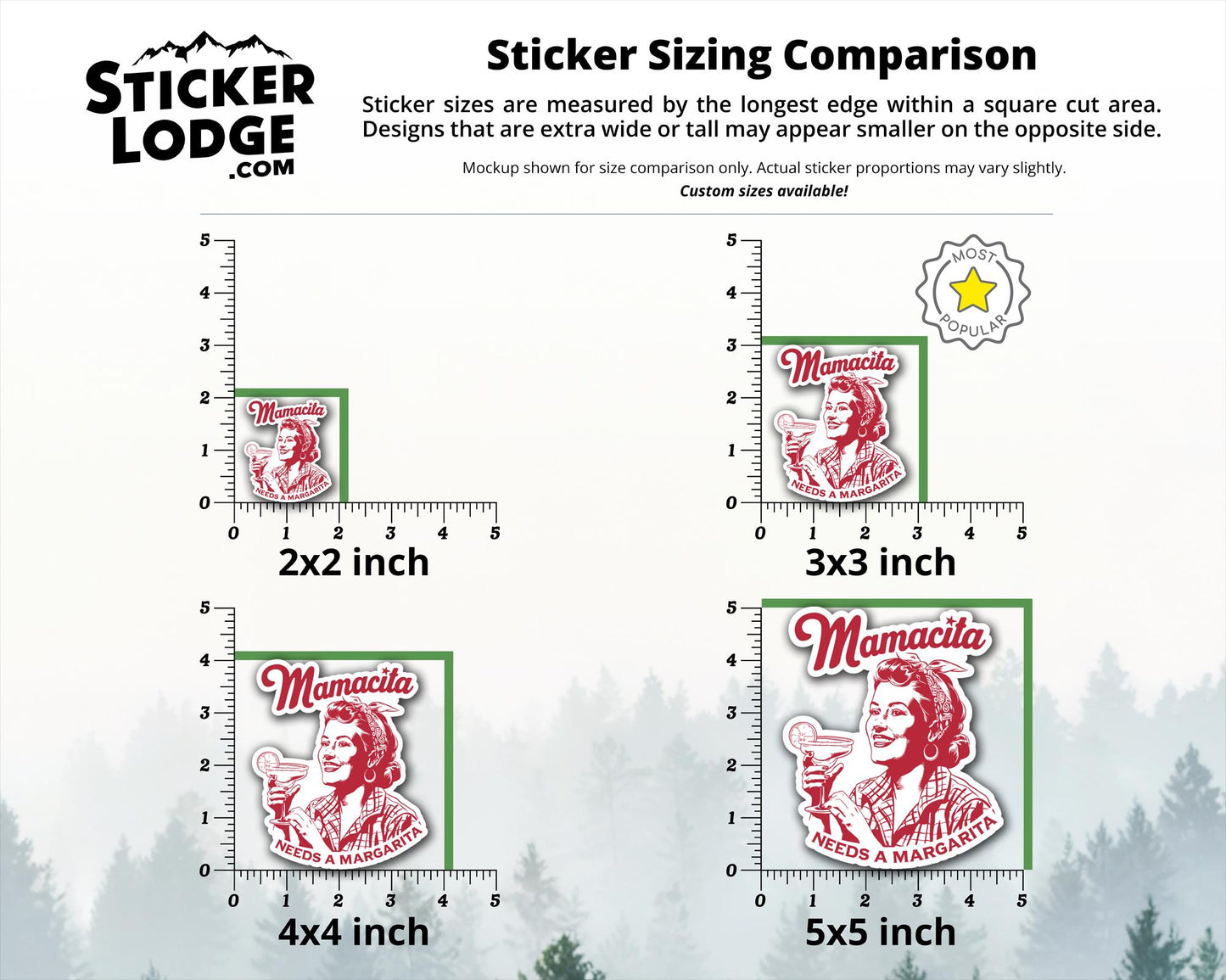 Mamacita Needs A Margarita Vinyl Sticker | Sticker Lodge