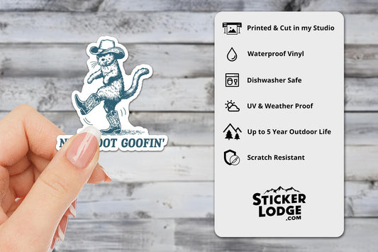 New Boot Goofin' Vinyl Sticker | Sticker Lodge