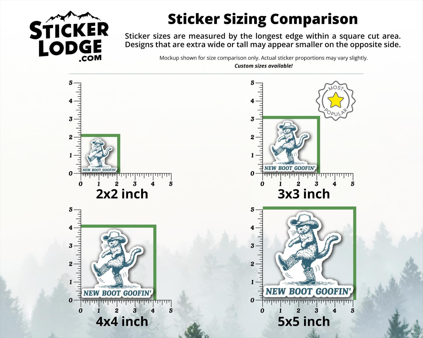 New Boot Goofin' Vinyl Sticker | Sticker Lodge