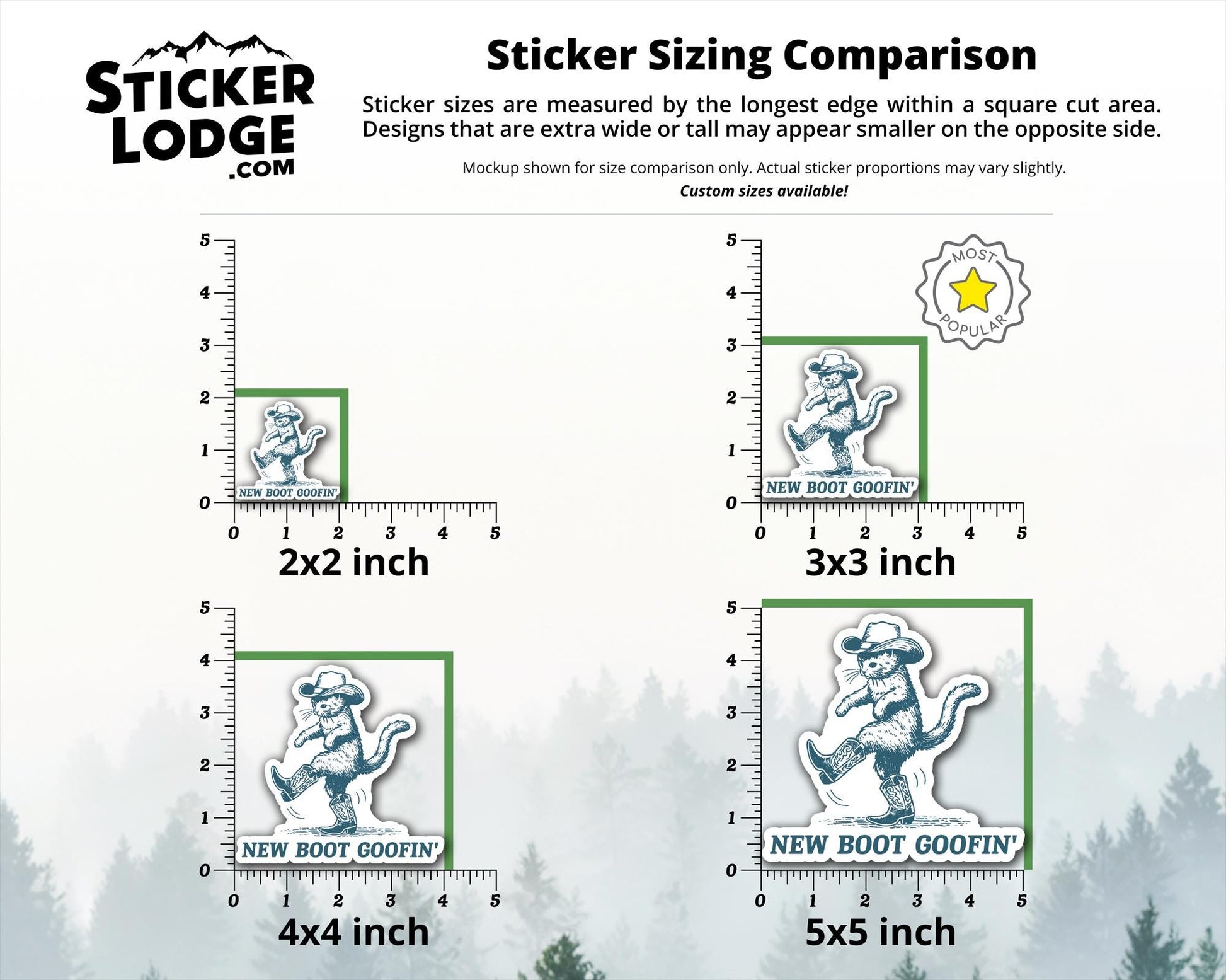 New Boot Goofin' Vinyl Sticker | Sticker Lodge