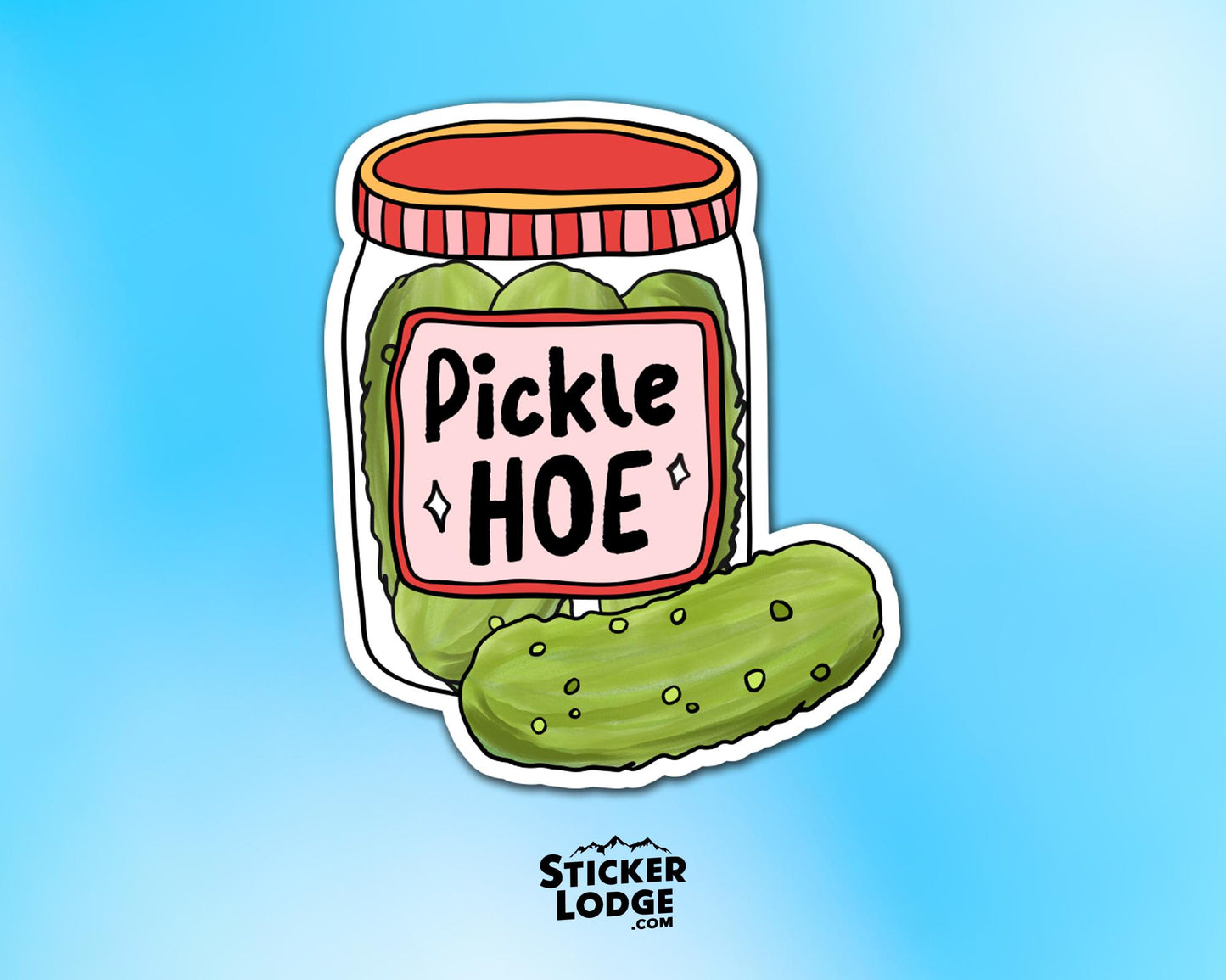 Pickle Hoe Vinyl Sticker | Sticker Lodge