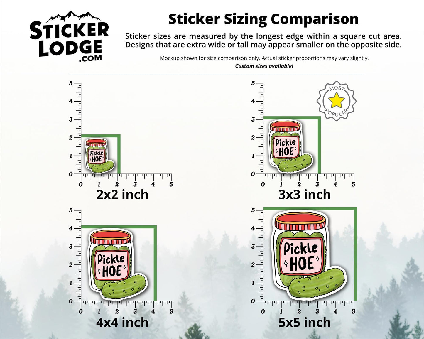 Pickle Hoe Vinyl Sticker | Sticker Lodge