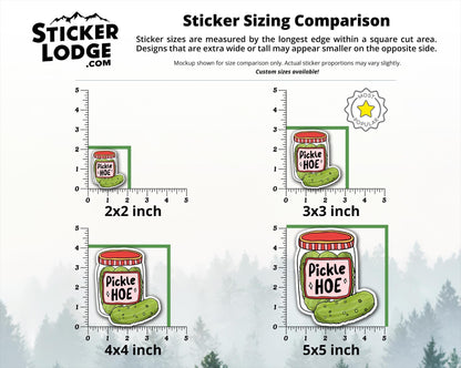 Pickle Hoe Vinyl Sticker | Sticker Lodge