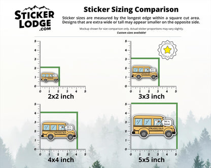 Struggle Bus Goose Vinyl Sticker | Sticker Lodge