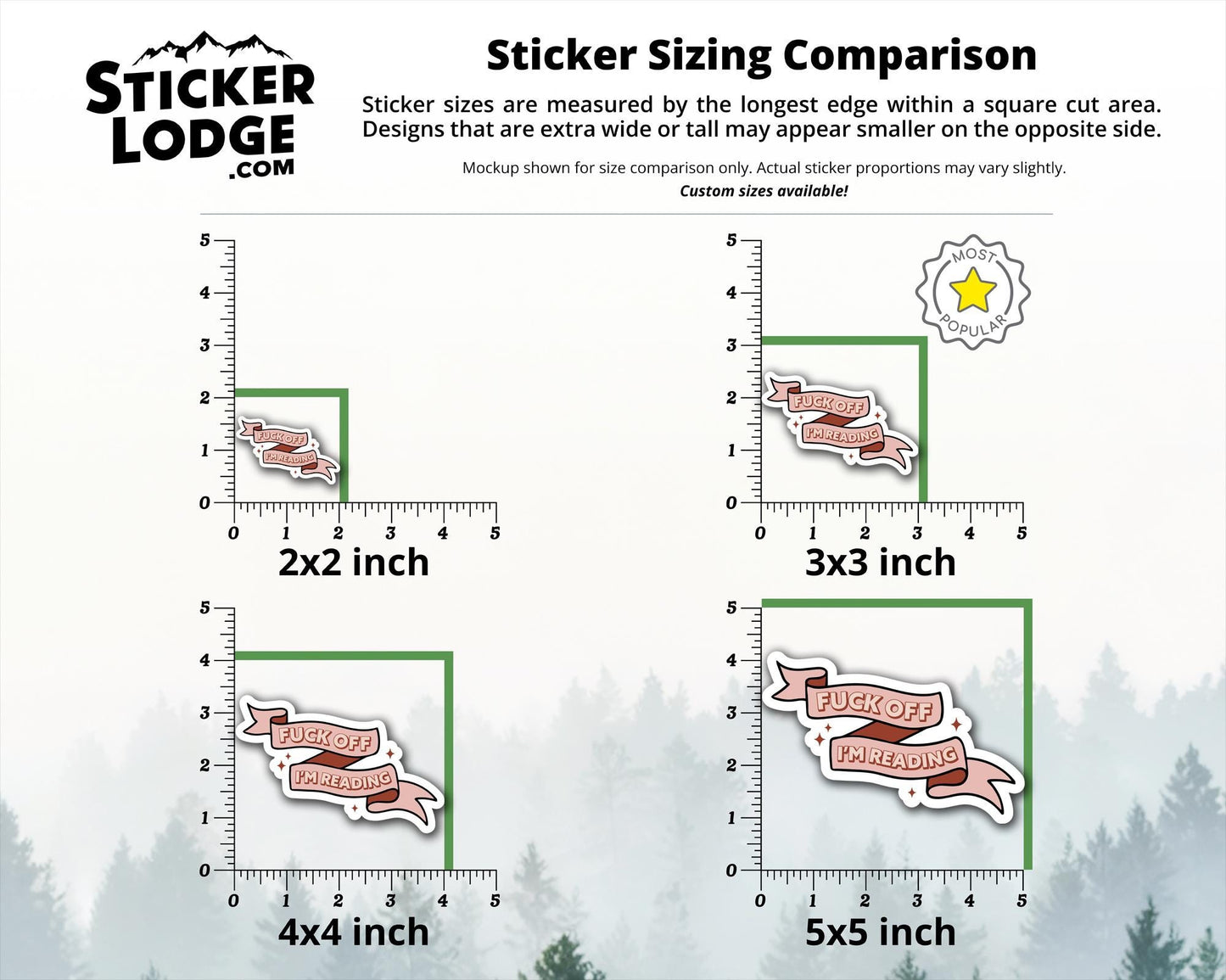 Fuck Off I’m Reading Vinyl Sticker | Sticker Lodge