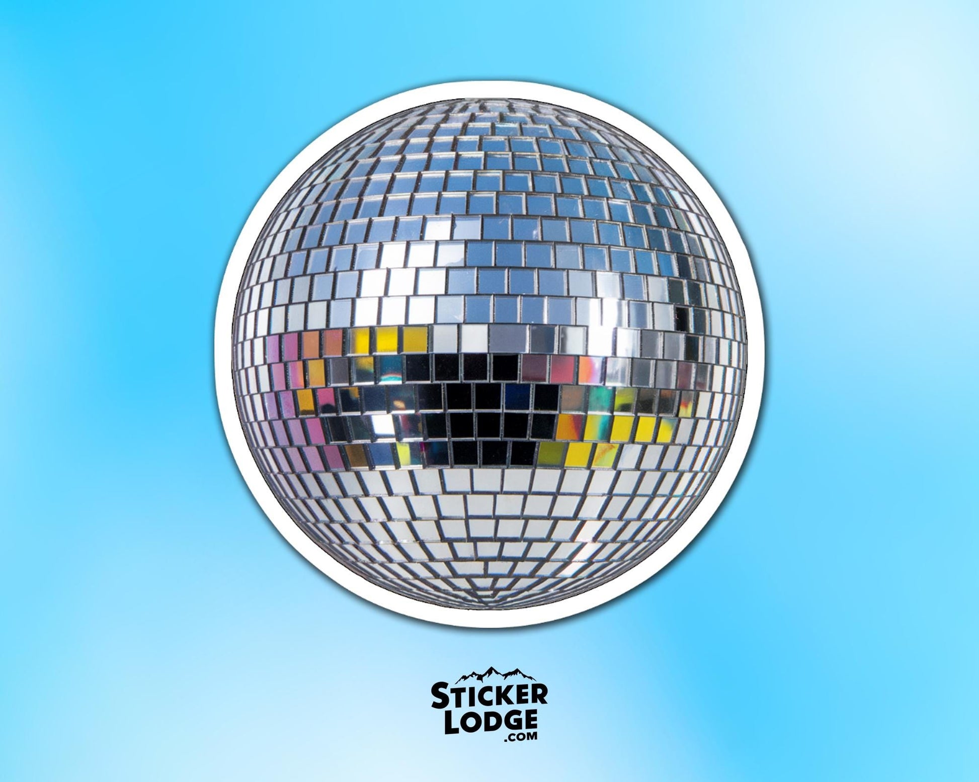 Disco Ball Vinyl Sticker | Sticker Lodge