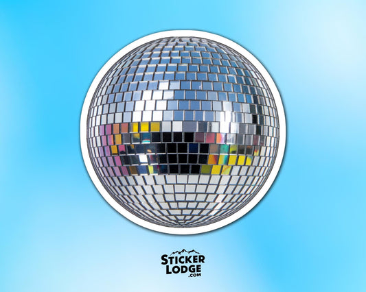 Disco Ball Vinyl Sticker | Sticker Lodge